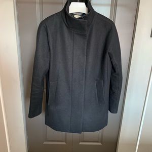 J crew cocoon city coat black 6
